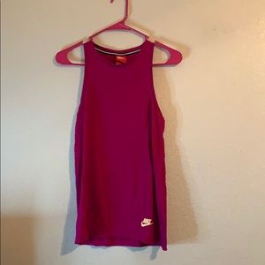 pink nike tank top